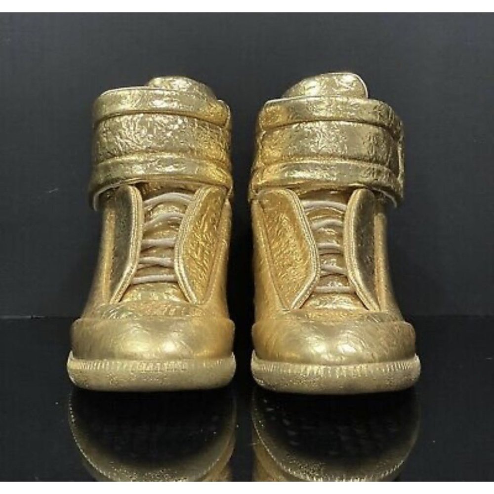 Maison Margiela Metallic Gold Cracked Future High